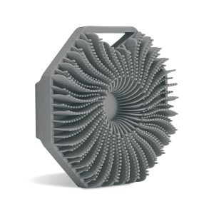 540210953 Fish fin shaped shower brush Polygonal silicone shower brush Hexagonal shower brush Silicone shower ball